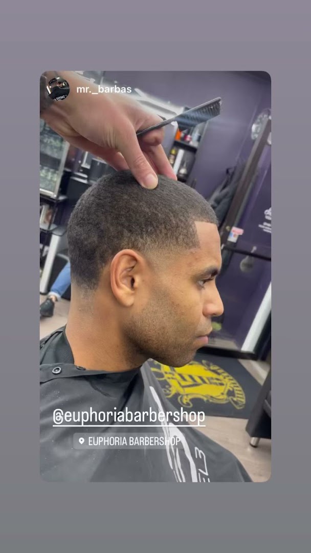 Inside Euphoria Barbershop, Cambridge MA